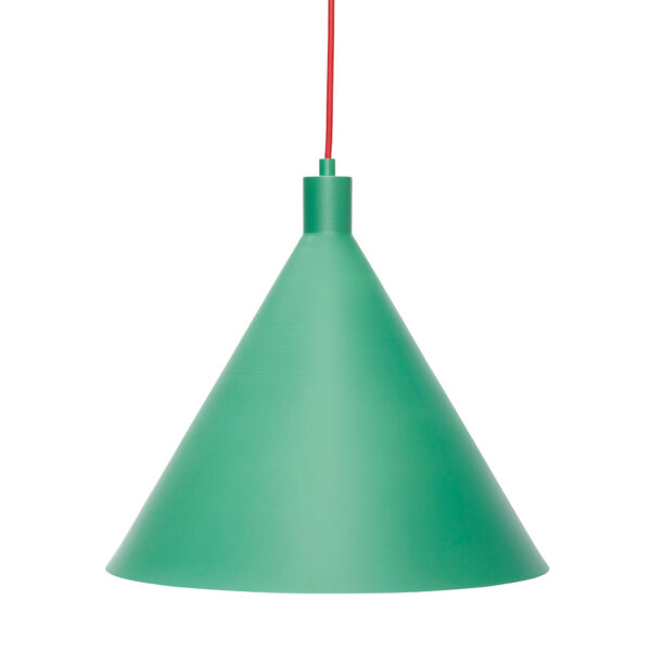 Luminaire suspension métal vert Yama