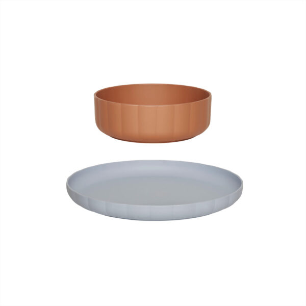 Set de 2 assiettes et bols Pullo