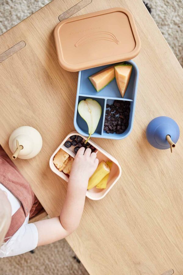 Tasse enfant avec paille poire bleue – Image 2