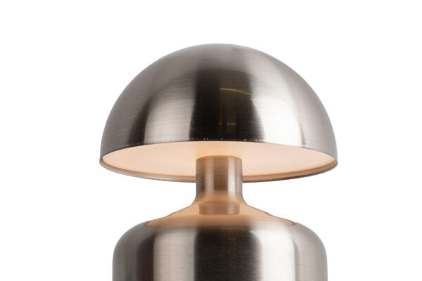 Lampe de table sans fil LED en nickel Impetu – Image 4