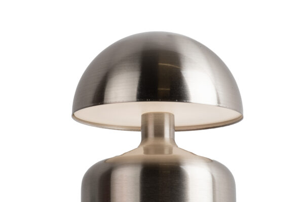 Lampe de table sans fil LED en nickel Impetu – Image 5