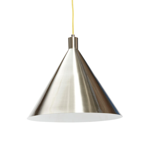 Luminaire suspension en nickel Yama – Image 5