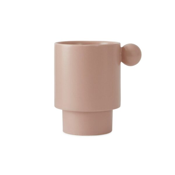 Tasse en céramique rose Inka
