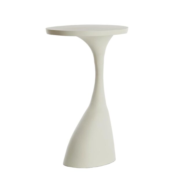 Table d’appoint métal beige Macau – Image 2