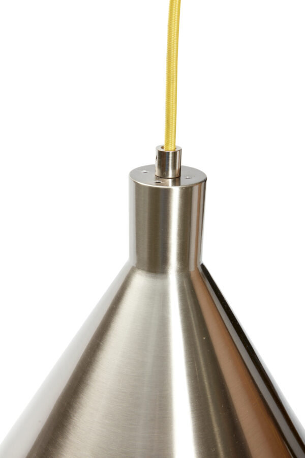 Luminaire suspension en nickel Yama – Image 5