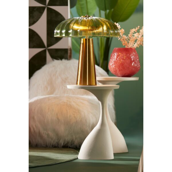 Table d’appoint métal beige Macau – Image 6