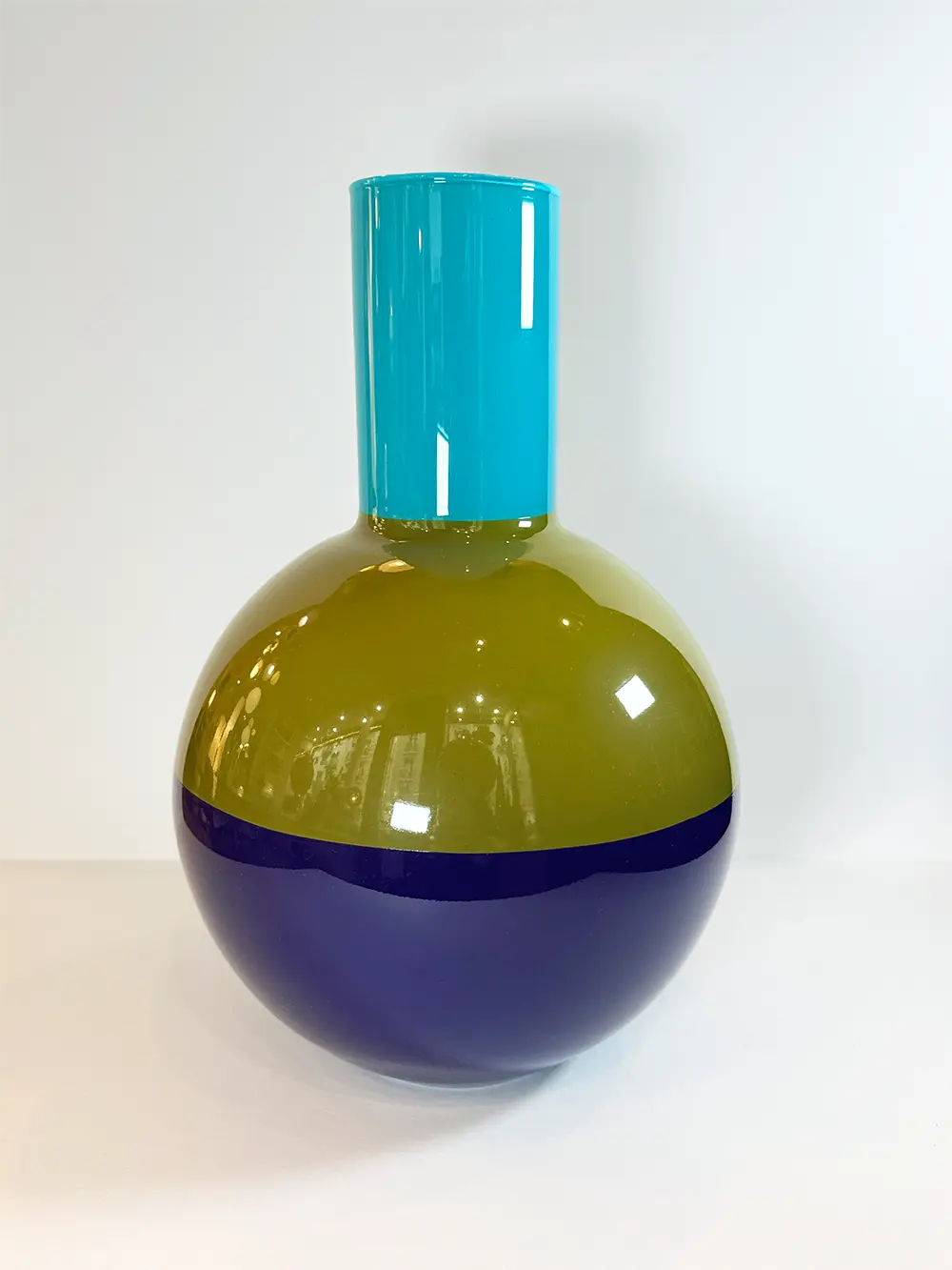 Grand vase tricolore