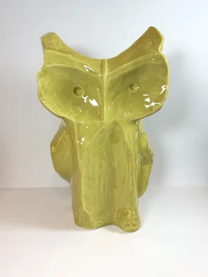 Vase Hibou jaune