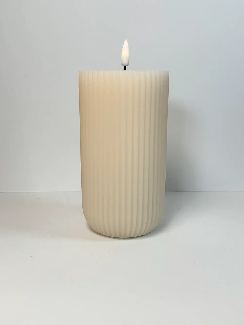 Bougie LED Crème - GM