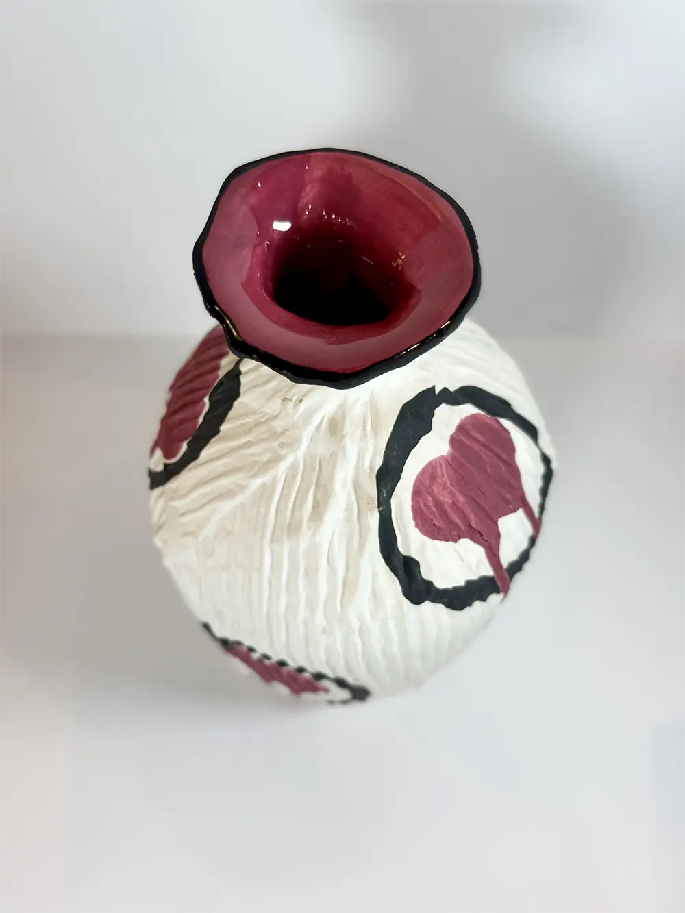 Vase arty jaune effet papier – Image 2