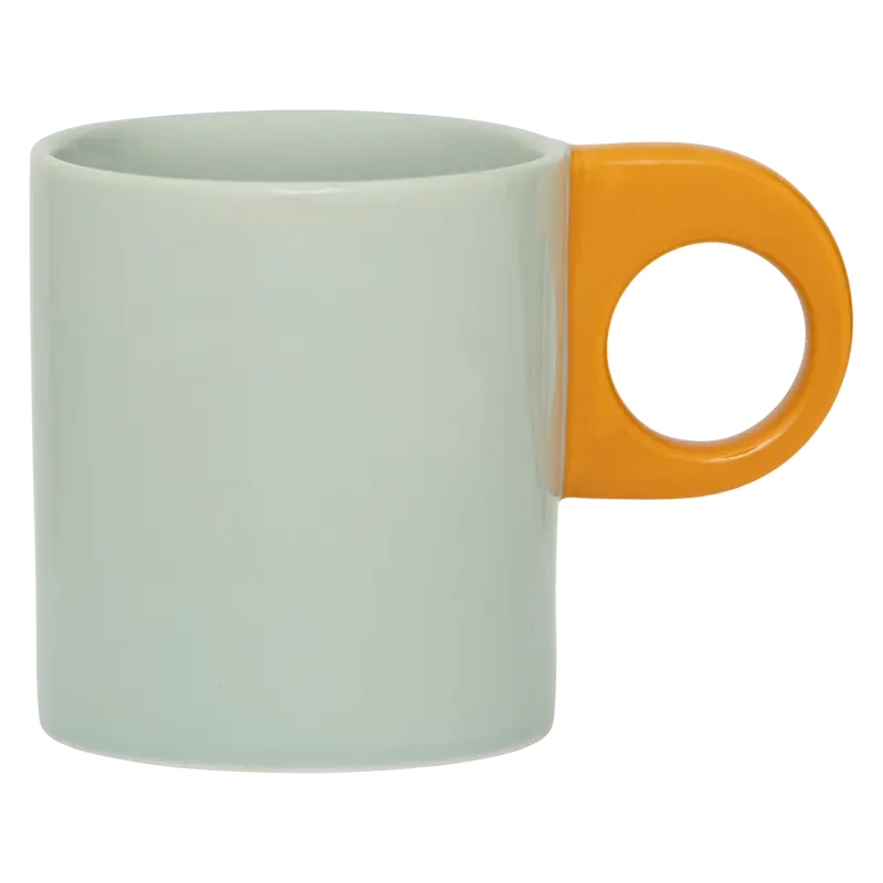 Mug vert d'eau en grès