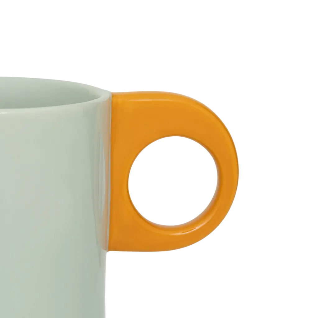 Mug vert d'eau en grès – Image 2