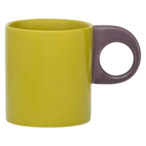 Mug vert olive en grès