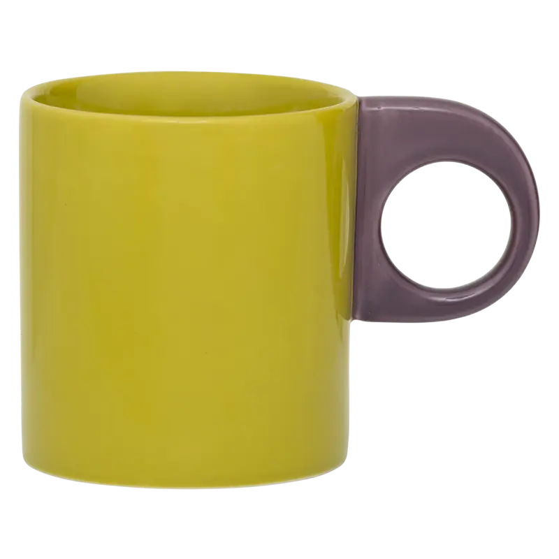 Mug vert olive en grès