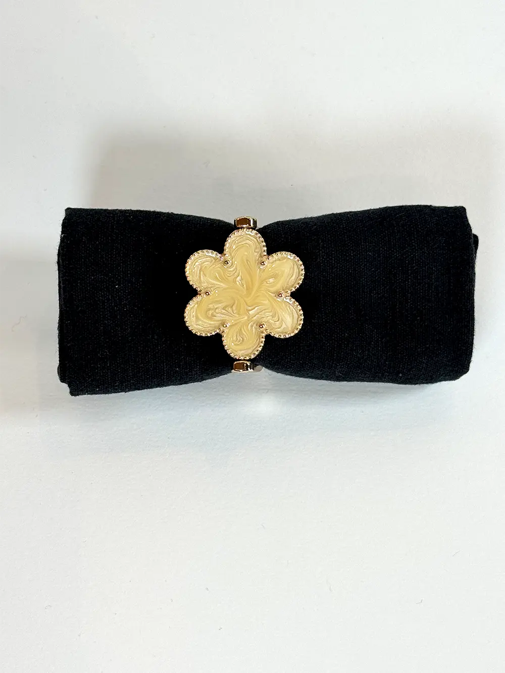 4 Ronds de serviettes fleur